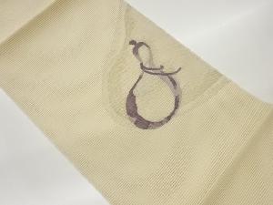 絽綴れひょうたん模様織出し名古屋帯